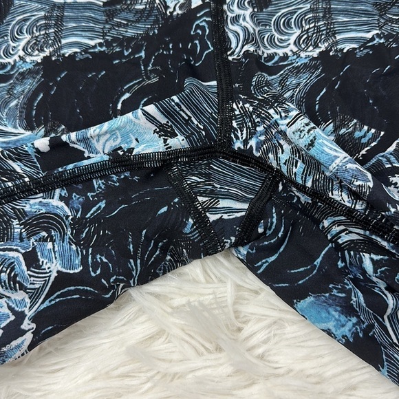 Lululemon Fast & Free Crop II *Nulux 19" Eternal Wave Starlight Black - Picture 3 of 8